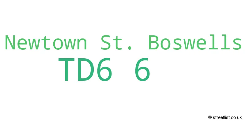 A word cloud for the TD6 6 postcode